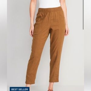 Old Navy Brown Linen Pants